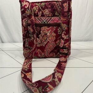 Vera Bradley Burgundy Paisley Crossbody Bag